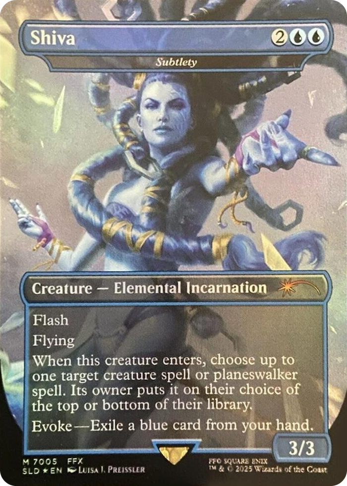 Shiva - Subtlety (Rainbow Foil) #7005 M - Secret Lair Drop Series Pokemon card