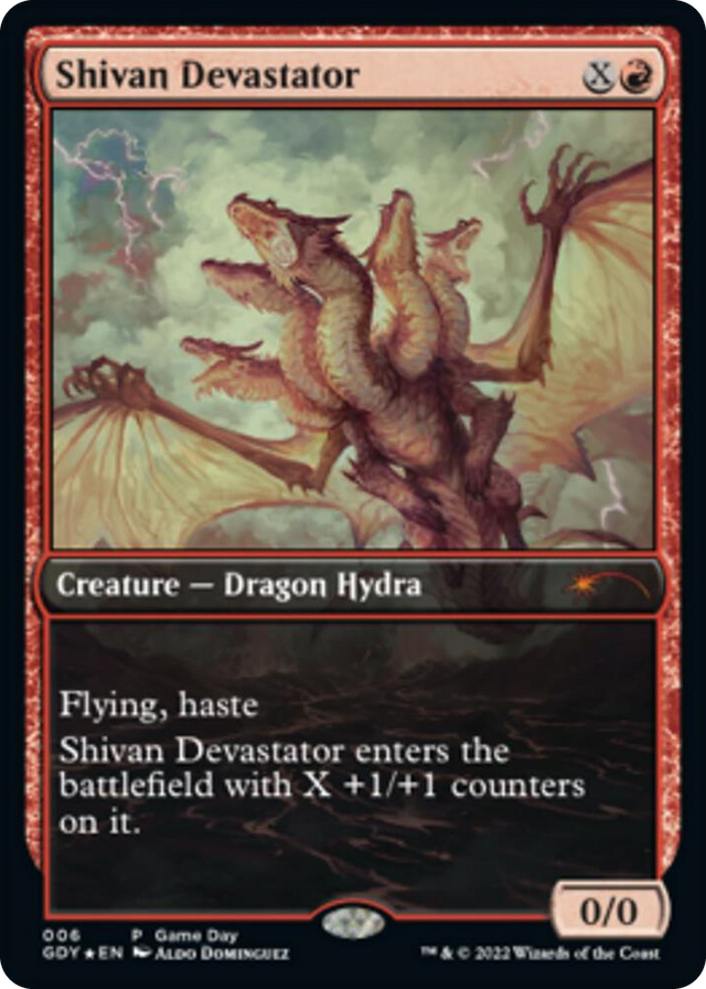 0006 Shivan Devastator P Game Day & Store Championship Promos