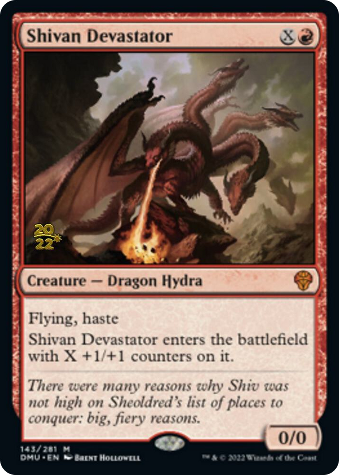 Shivan Devastator #143 M - Prerelease Cards Pokemon card