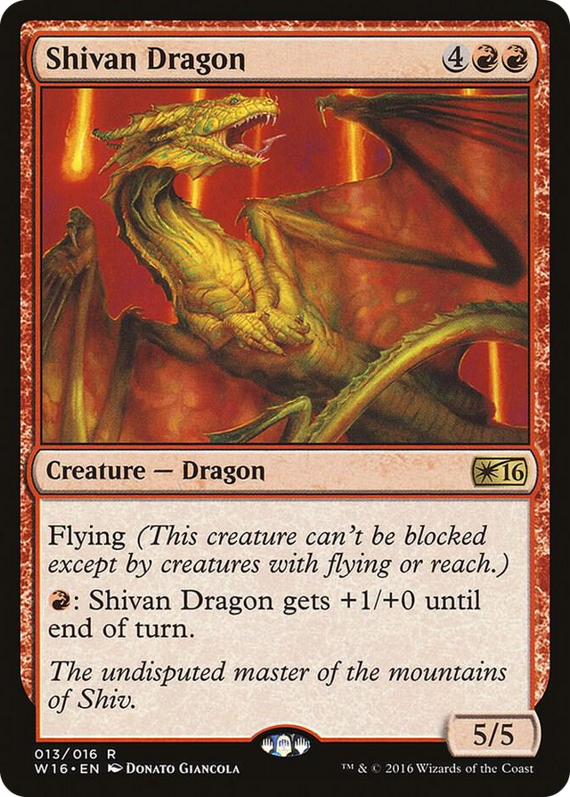 0013 Shivan Dragon R Welcome Deck 2016