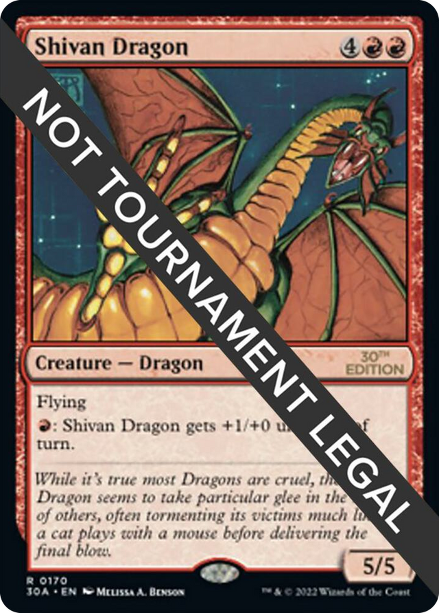 0170 Shivan Dragon R 30th Anniversary Edition