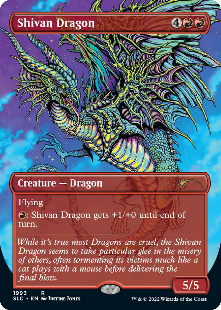 1993 Shivan Dragon R Secret Lair Countdown Kit