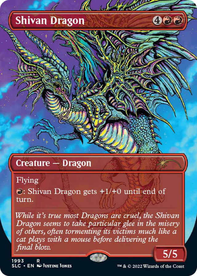 1993 Shivan Dragon R Secret Lair Countdown Kit