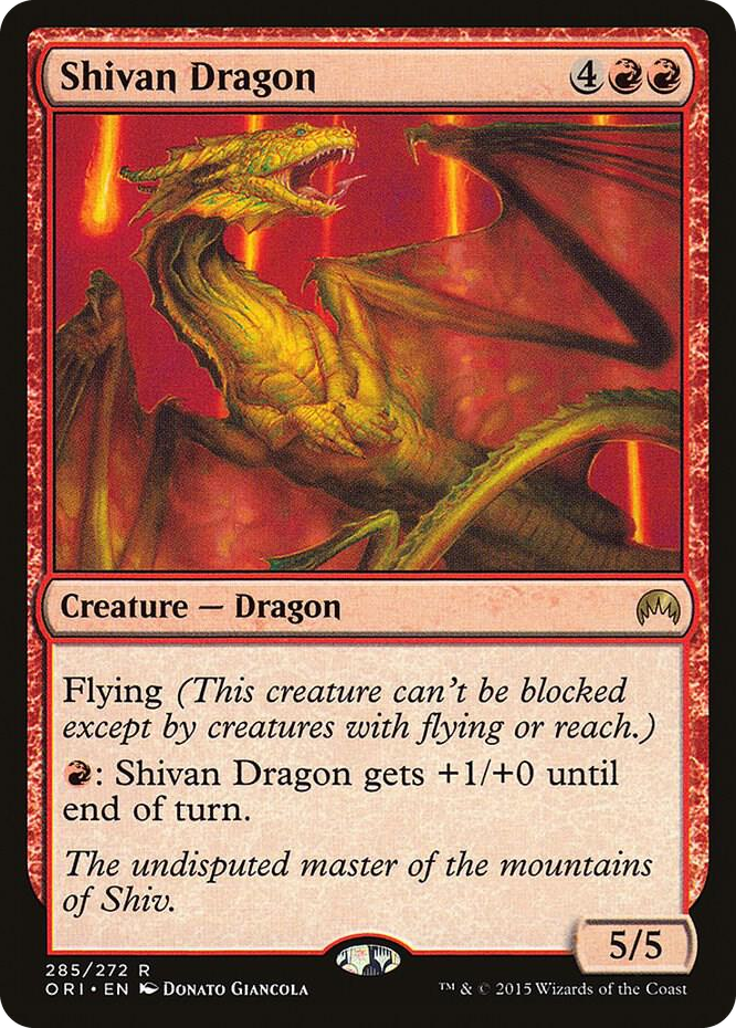 0285 Shivan Dragon R Magic Origins
