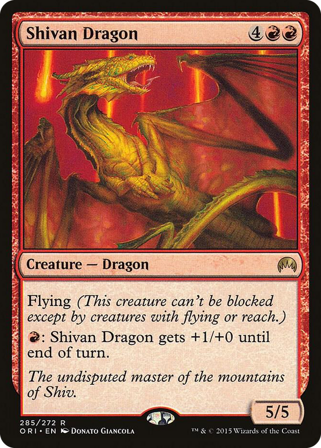 0285 Shivan Dragon R Magic Origins