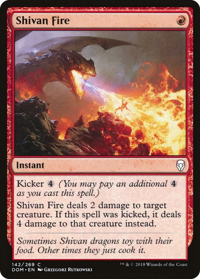 0142 Shivan Fire C Dominaria