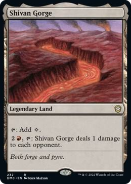 0232 Shivan Gorge R Commander: Dominaria United