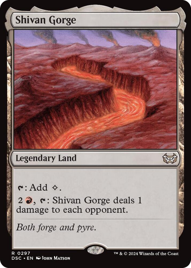 0297 Shivan Gorge R Commander: Duskmourn: House of Horror
