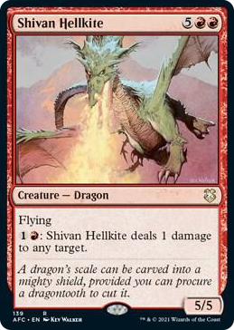 0139 Shivan Hellkite R Commander: Adventures in the Forgotten Realms
