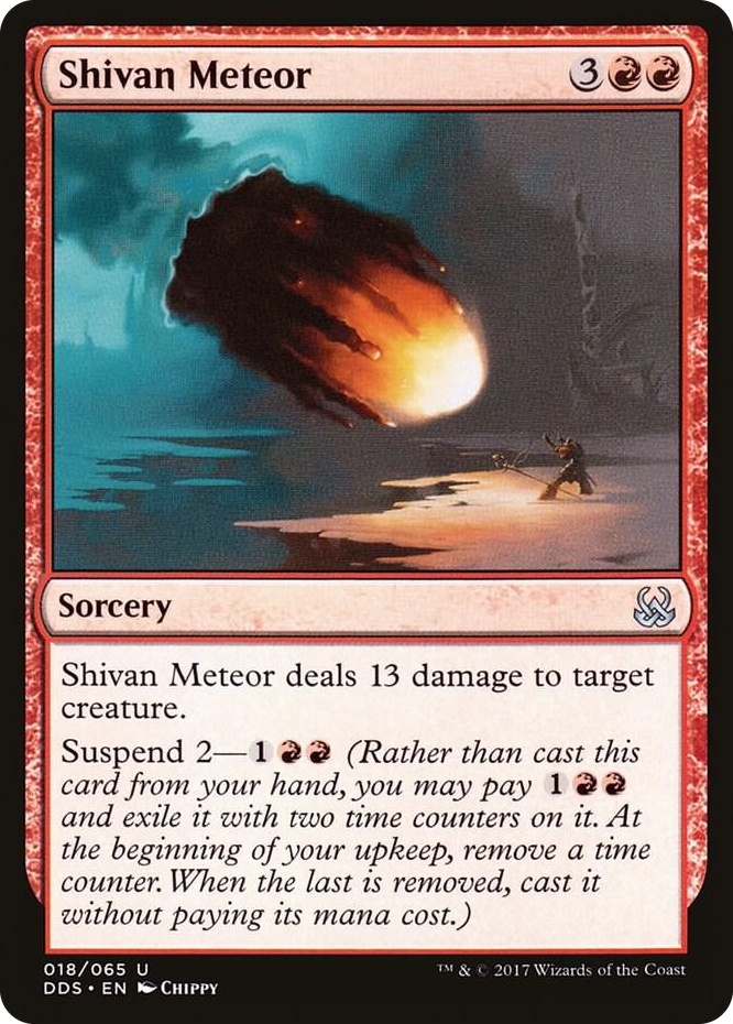 Shivan Meteor #18 U - Duel Decks: Mind vs. Might Pokemon card