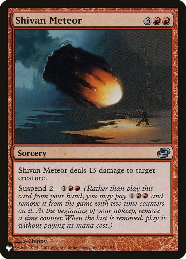 0106 Shivan Meteor U The List Reprints