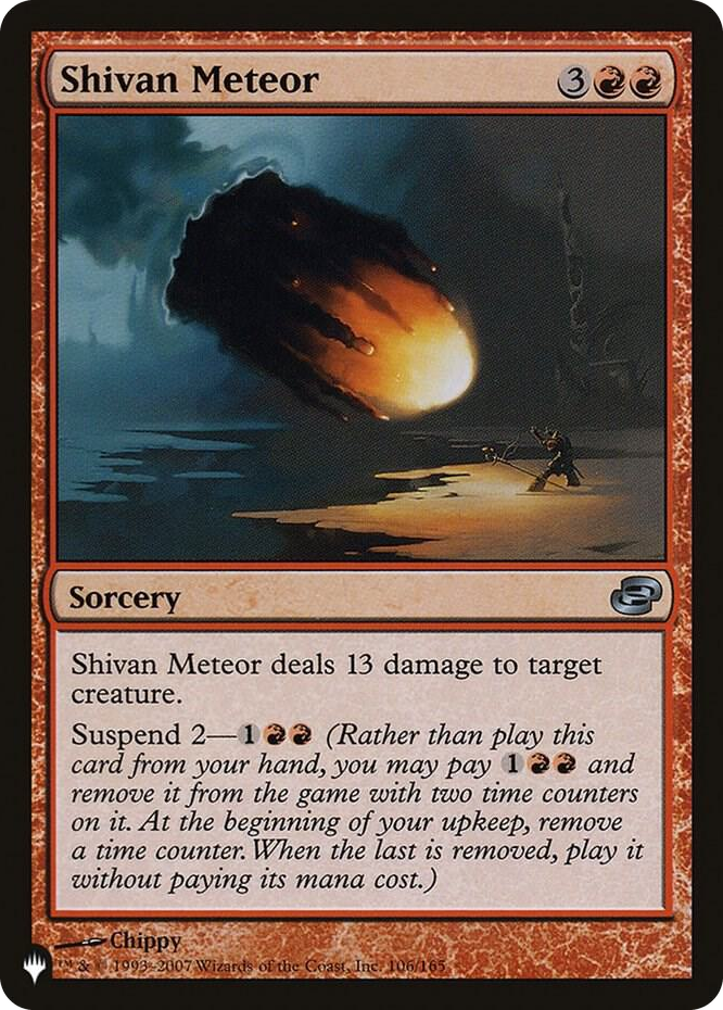Shivan Meteor #106 U - The List Reprints Pokemon card