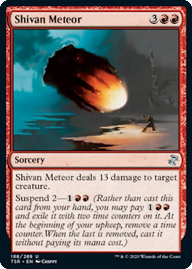 0188 Shivan Meteor U Time Spiral: Remastered