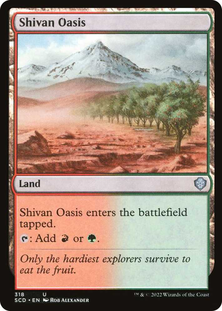 0318 Shivan Oasis U Starter Commander Decks