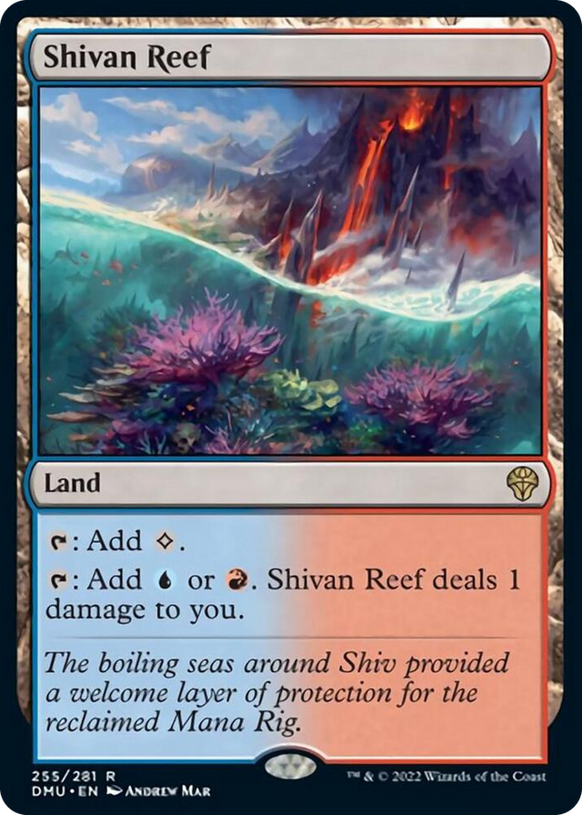0255 Shivan Reef R Dominaria United