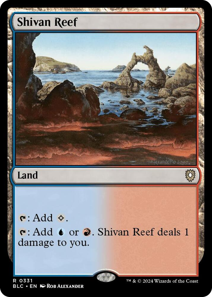 0331 Shivan Reef R Commander: Bloomburrow
