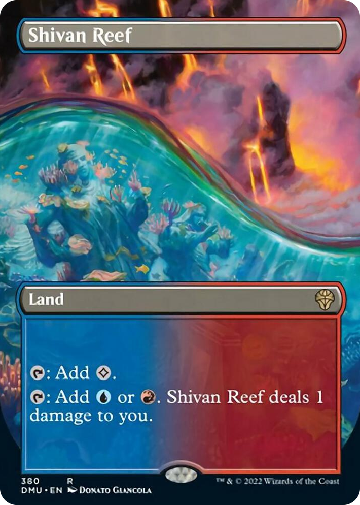 0380 Shivan Reef (Borderless) R Dominaria United