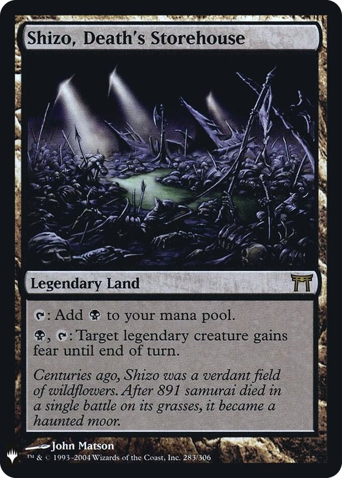 Shizo, Death's Storehouse #283 R - The List Reprints Pokemon card