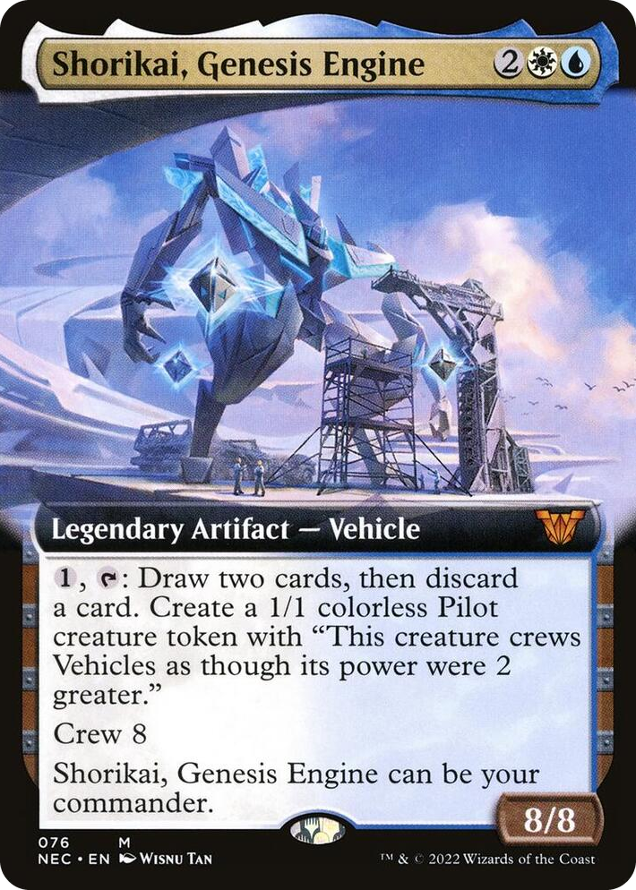 0076 Shorikai, Genesis Engine (Extended Art) M Commander: Kamigawa: Neon Dynasty