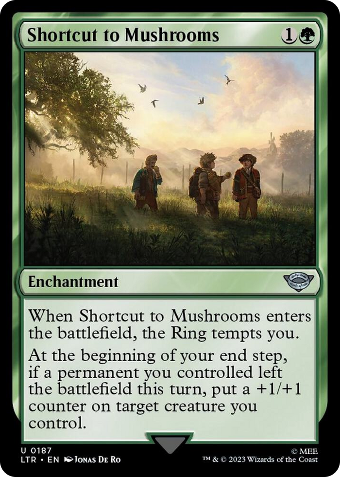 Shortcut to Mushrooms #187 U - Universes Beyond: The Lord of the Rings: Tales of Middle-earth Pokemon card