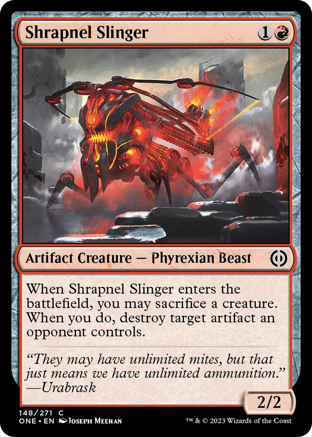 0148 Shrapnel Slinger C Phyrexia: All Will Be One