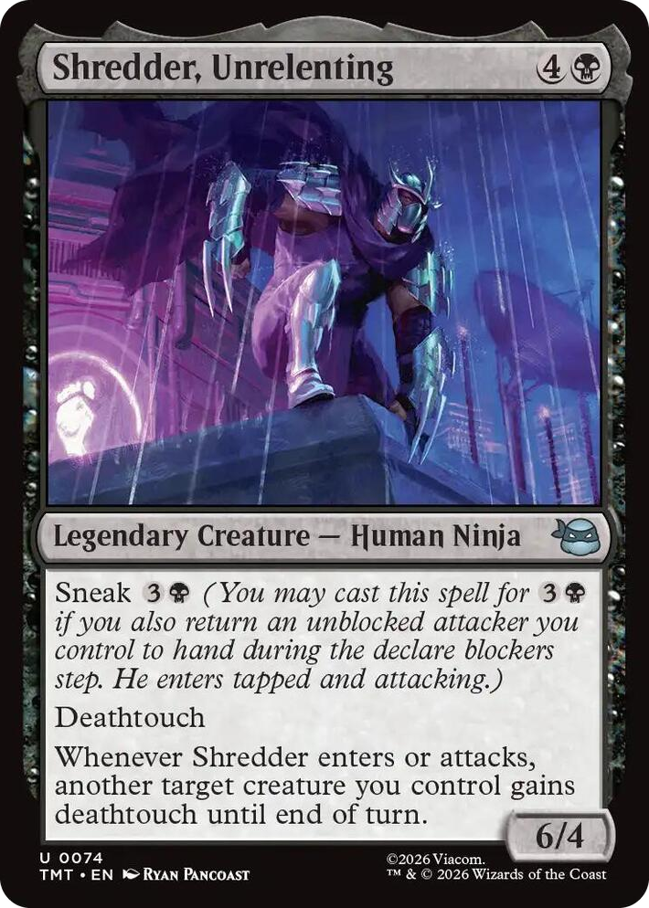 0074 Shredder, Unrelenting U Teenage Mutant Ninja Turtles