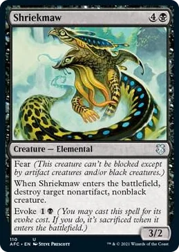 0110 Shriekmaw U Commander: Adventures in the Forgotten Realms