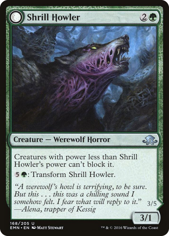 Shrill Howler #168 U - Eldritch Moon Pokemon card