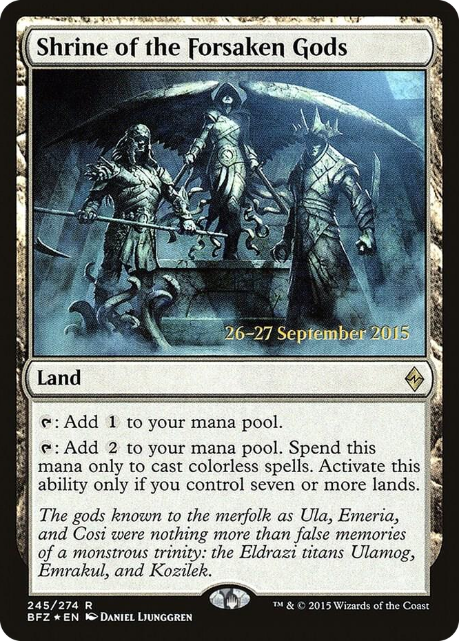 Shrine of the Forsaken Gods #245 R - Prerelease Cards Pokemon card