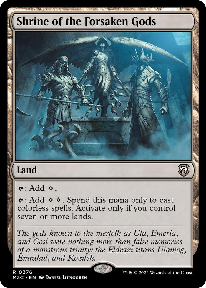 Shrine of the Forsaken Gods (Ripple Foil) #376 R - Commander: Modern Horizons 3 Pokemon card