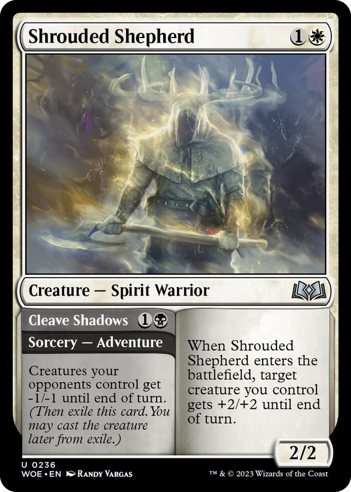 Shrouded Shepherd #236 U - Wilds of Eldraine Pokemon card