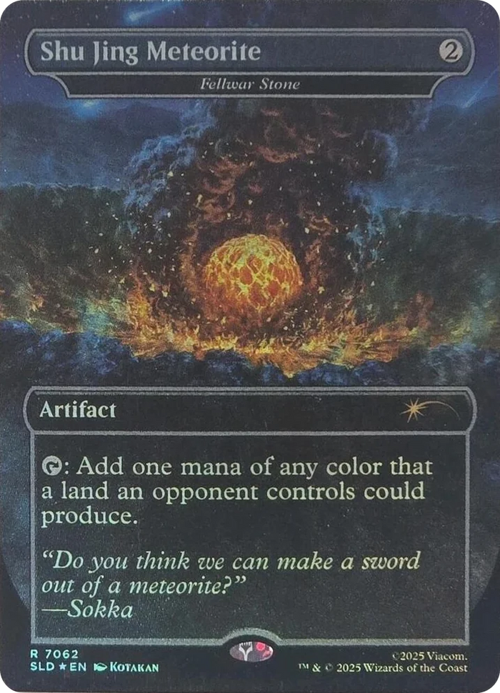 7062 Shu Jing Meteorite - Fellwar Stone (Rainbow Foil) R Secret Lair Drop Series