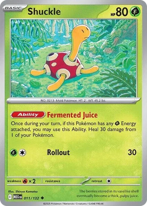 0011 Shuckle Uncommon Mega Evolution