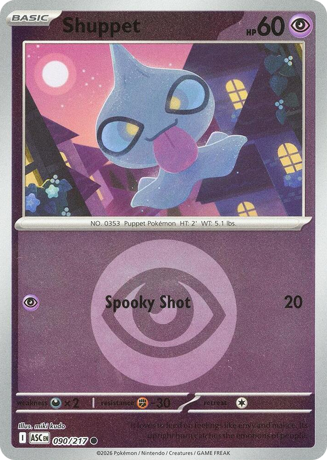 0090 Shuppet (Energy Symbol Pattern) Common Ascended Heroes