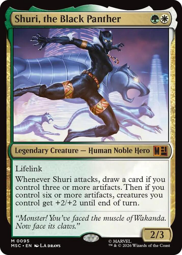 0095 Shuri, the Black Panther M Commander: Marvel Super Heroes