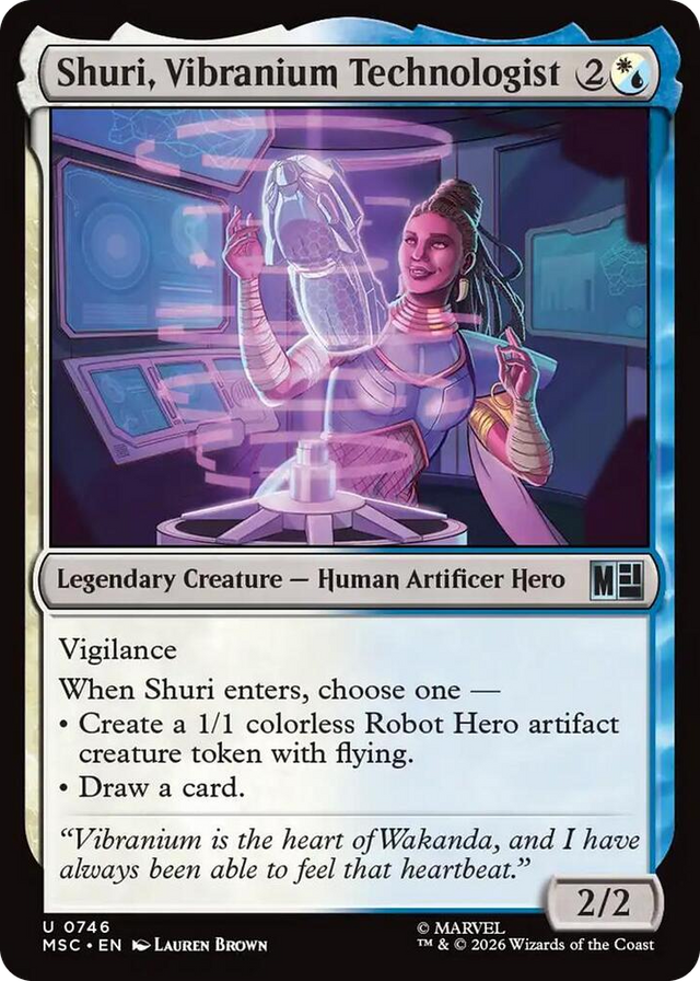 0746 Shuri, Vibranium Technologist U Commander: Marvel Super Heroes