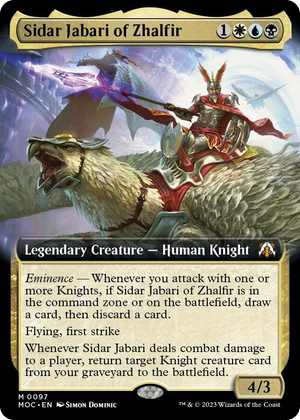 0097 Sidar Jabari of Zhalfir (Extended Art) M Commander: March of the Machine