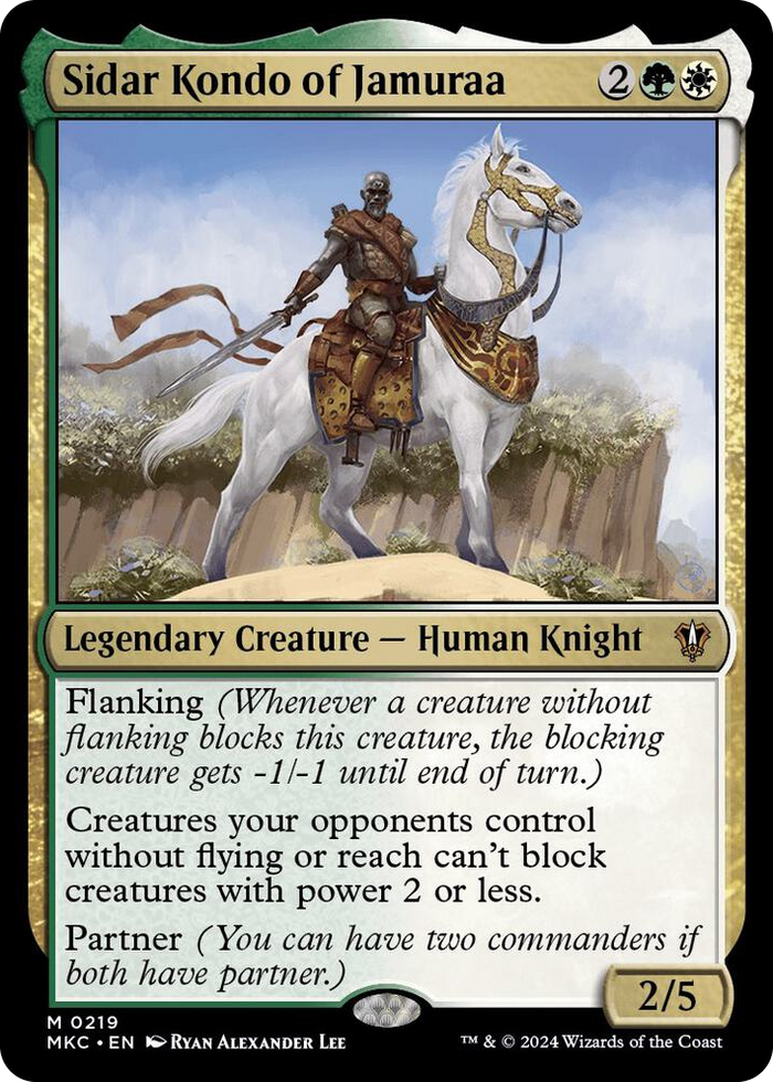 Sidar Kondo of Jamuraa #219 M - Commander: Murders at Karlov Manor Pokemon card
