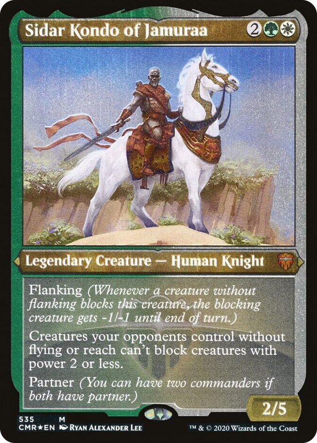 0535 Sidar Kondo of Jamuraa (Foil Etched) M Commander Legends