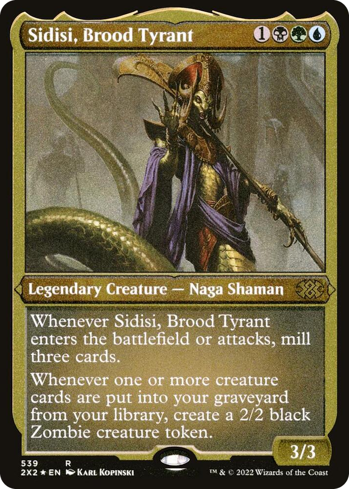 0539 Sidisi, Brood Tyrant (Foil Etched) R Double Masters 2022