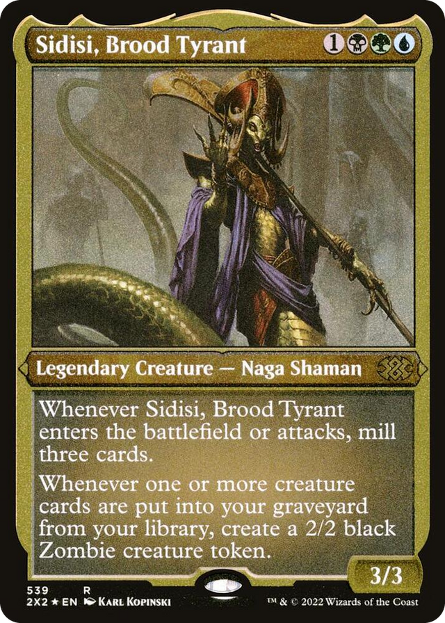 0539 Sidisi, Brood Tyrant (Foil Etched) R Double Masters 2022