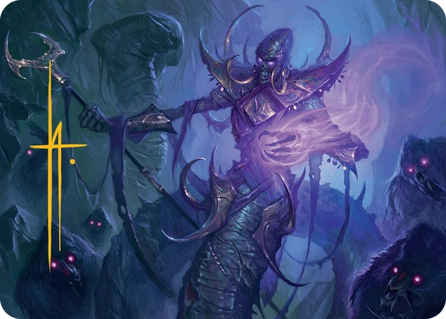 0014 Sidisi, Regent of the Mire Art Card (14/54) (Gold-Stamped Signature) S Art Series: Tarkir: Dragonstorm