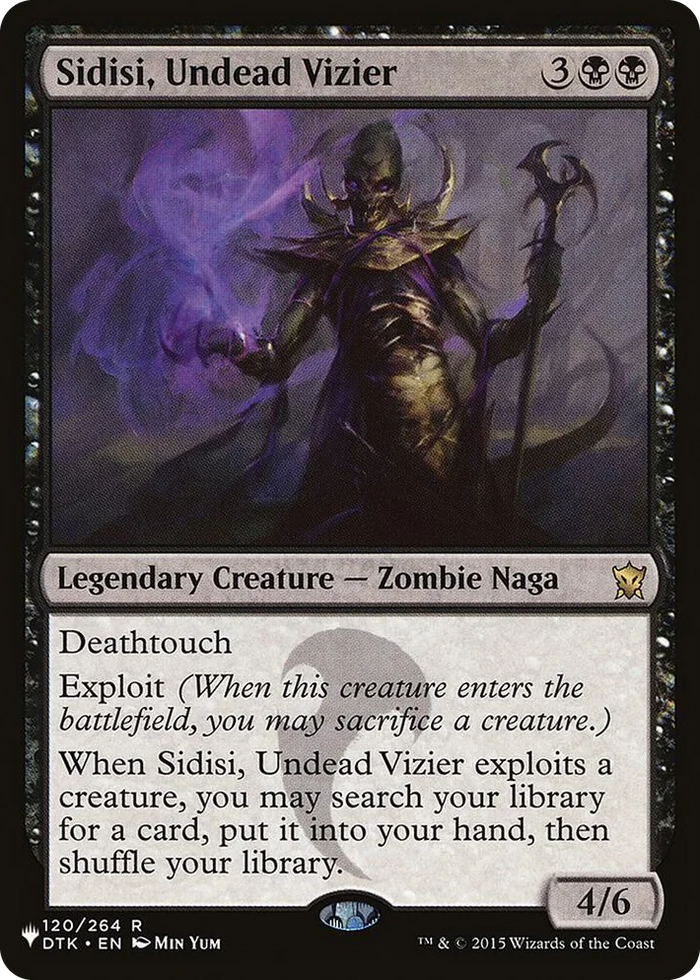 0120 Sidisi, Undead Vizier R The List Reprints