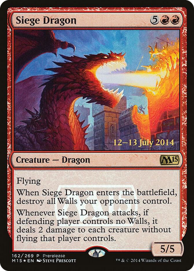 0162 Siege Dragon R Prerelease Cards
