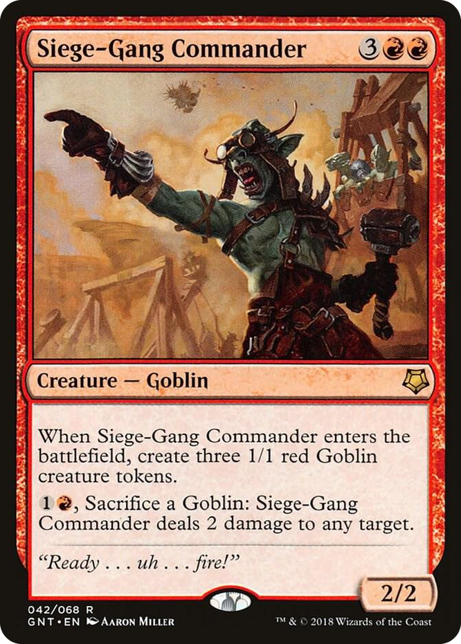 0042 Siege-Gang Commander R Magic Game Night