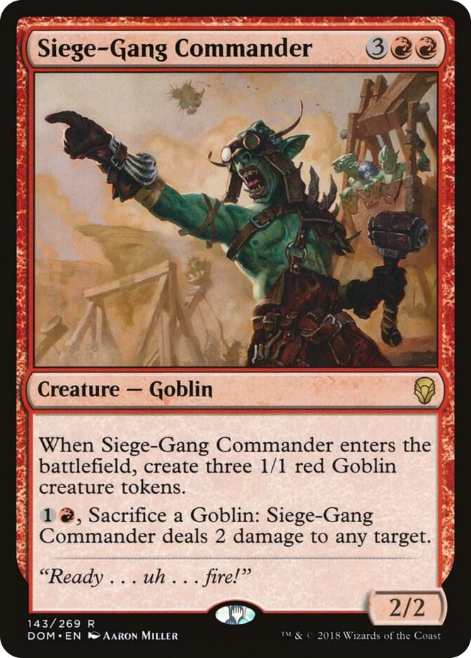 0143 Siege-Gang Commander R Dominaria