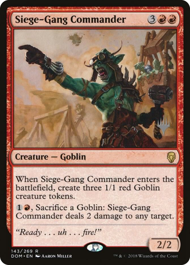 0143 Siege-Gang Commander R Promo Pack: Core Set 2020
