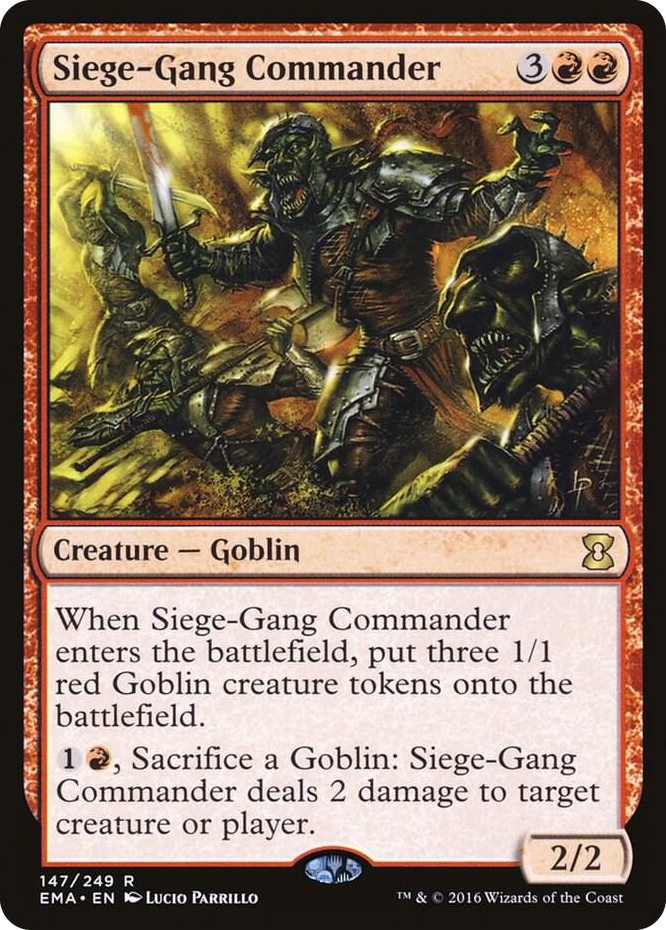 Siege-Gang Commander #147 R - Eternal Masters Pokemon card