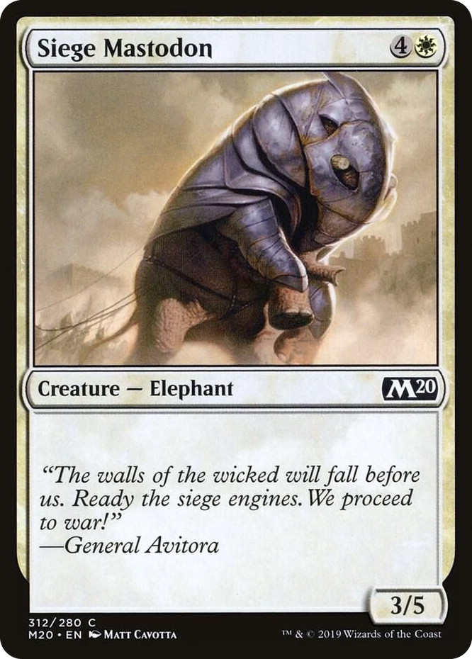 0312 Siege Mastodon C Core Set 2020