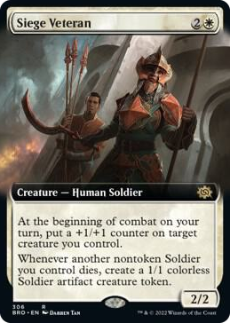 0306 Siege Veteran (Extended Art) R The Brothers' War